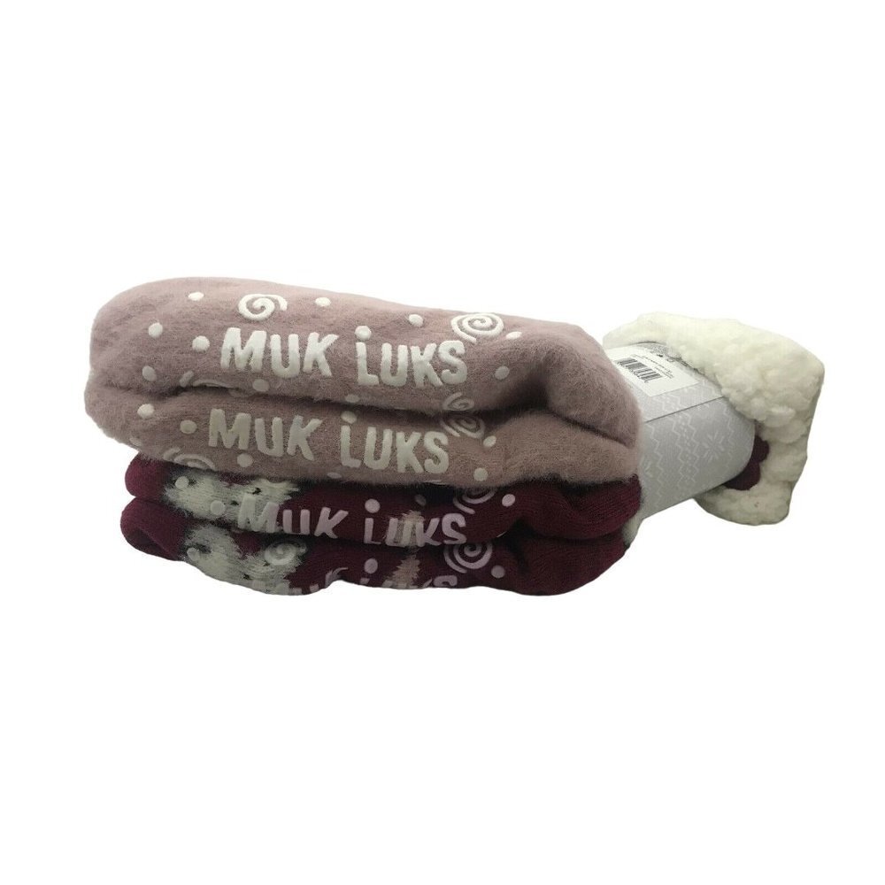 Muk Luk Cabin Socks Cozy Women's L/XL - Picture 3 of 3